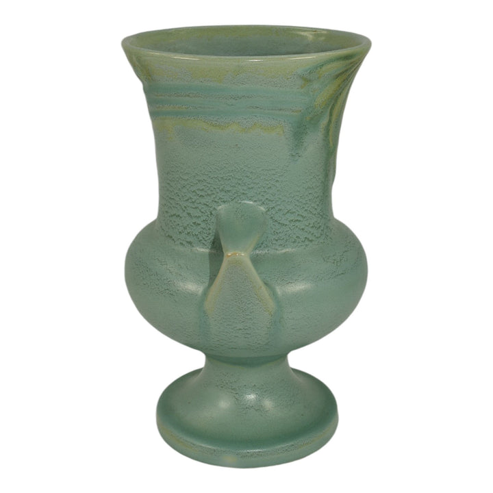 Roseville Velmoss Green 1935 Vintage Art Deco Pottery Ceramic Vase 717-8