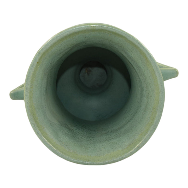 Roseville Velmoss Green 1935 Vintage Art Deco Pottery Ceramic Vase 717-8