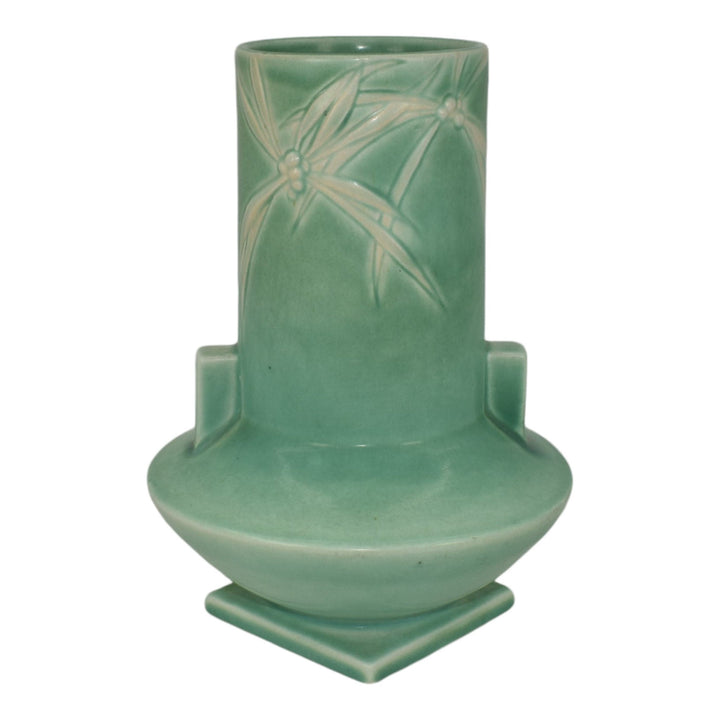 Roseville Dawn Green 1937 Vintage Art Deco Pottery Ceramic Vase 829-8