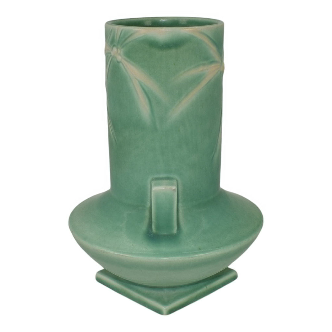 Roseville Dawn Green 1937 Vintage Art Deco Pottery Ceramic Vase 829-8