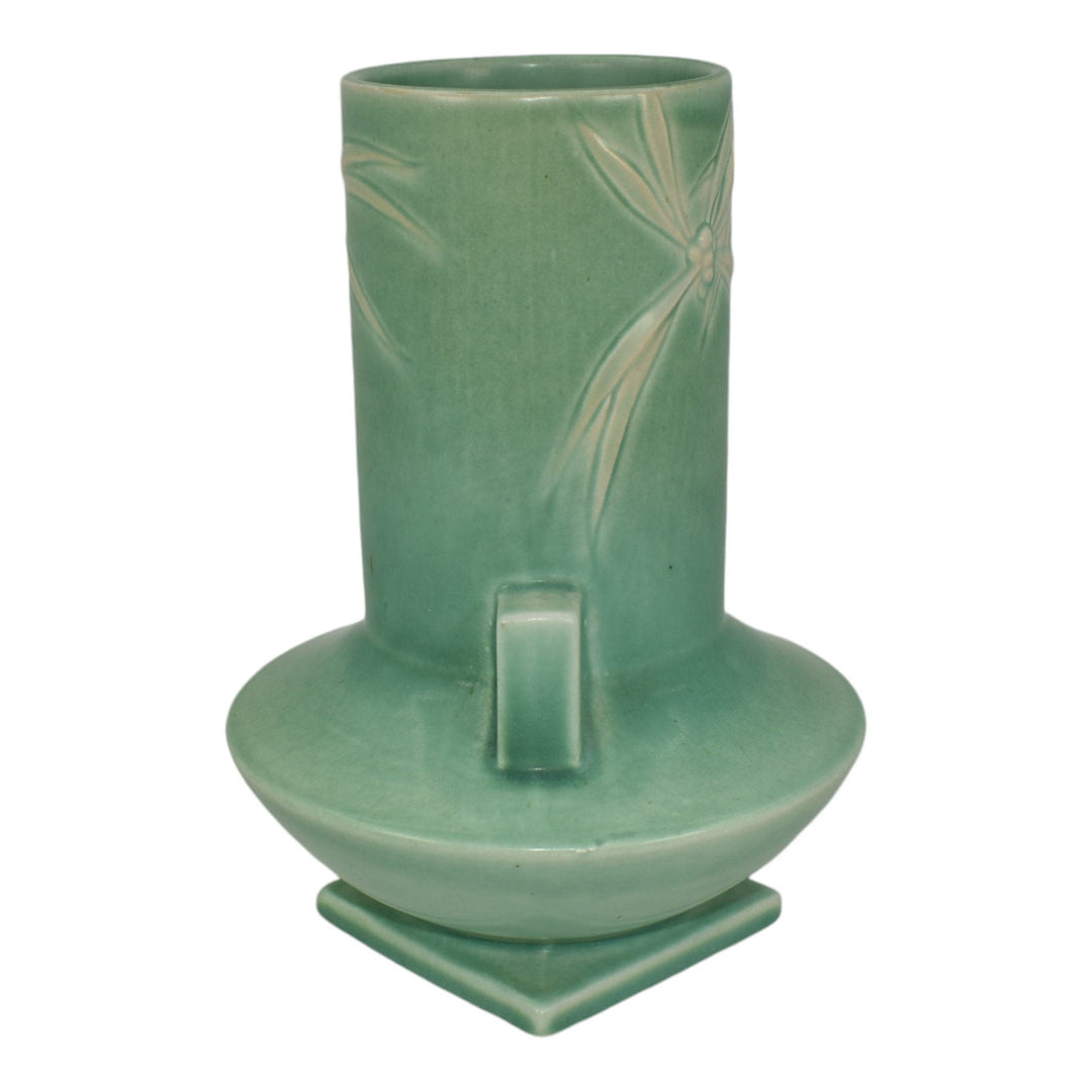 Roseville Dawn Green 1937 Vintage Art Deco Pottery Ceramic Vase 829-8