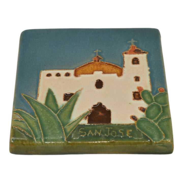 San Jose Mission San Antonio Texas Arts and Crafts Pottery Church Abode Tile