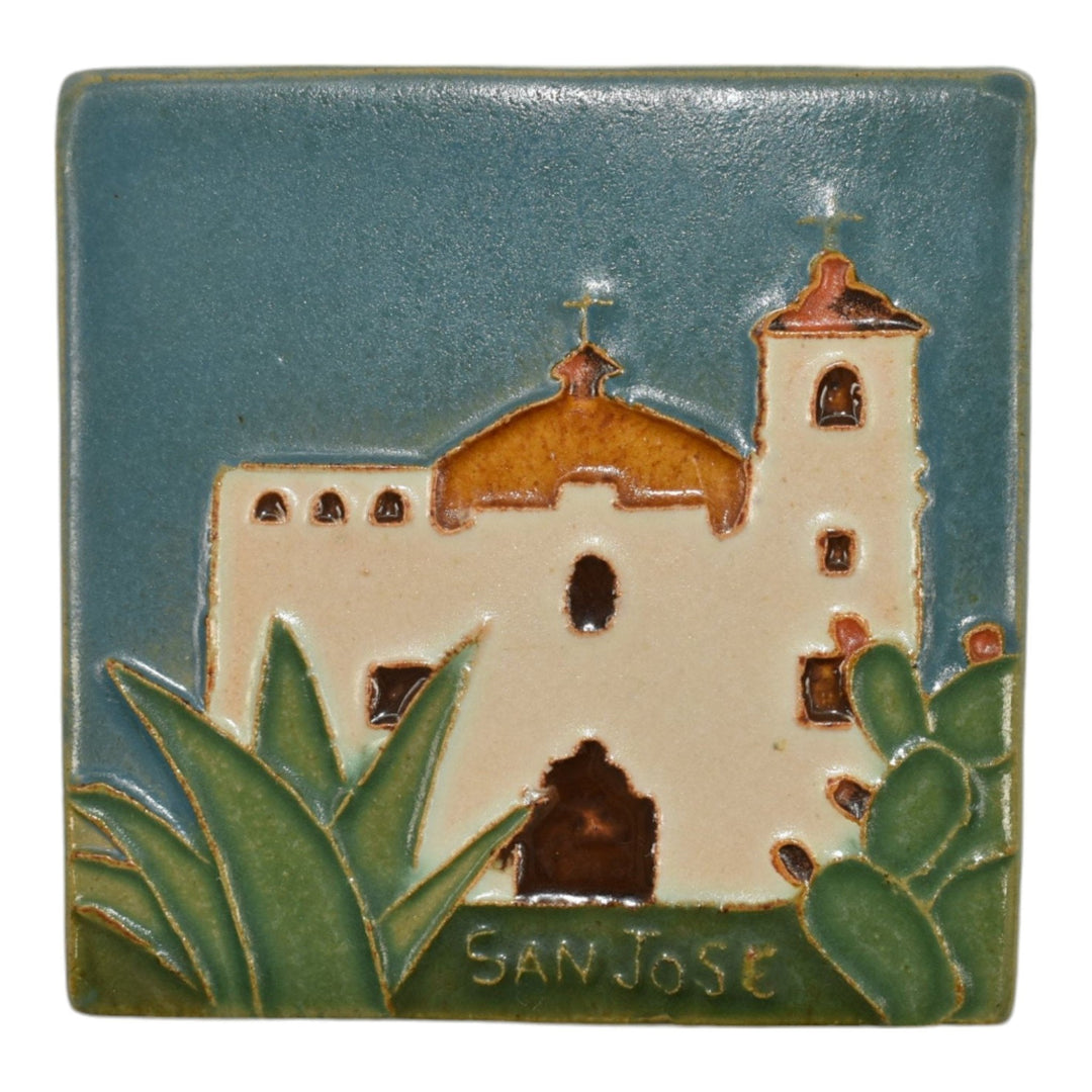 San Jose Mission San Antonio Texas Arts and Crafts Pottery Church Abode Tile