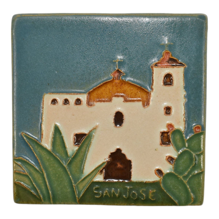 San Jose Mission San Antonio Texas Arts and Crafts Pottery Church Abode Tile