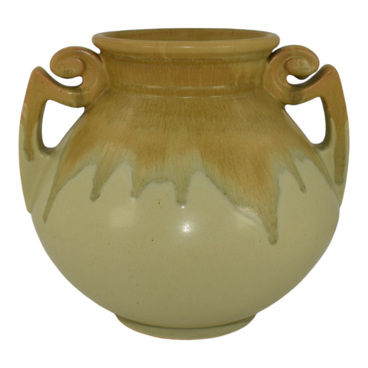 Roseville Carnelian I Green 1924 Vintage Art Pottery Ceramic Vase 318-8