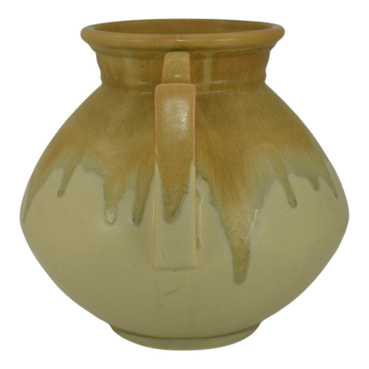 Roseville Carnelian I Green 1924 Vintage Art Pottery Ceramic Vase 318-8