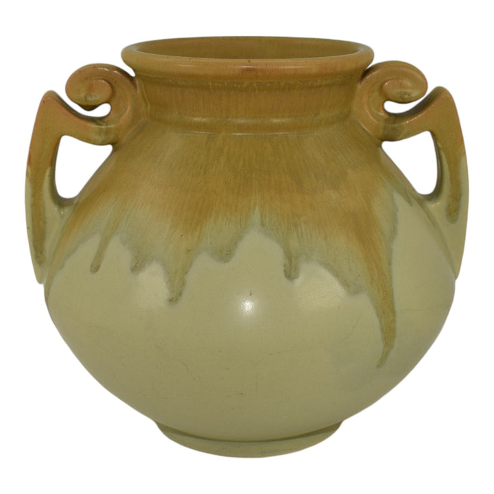 Roseville Carnelian I Green 1924 Vintage Art Pottery Ceramic Vase 318-8