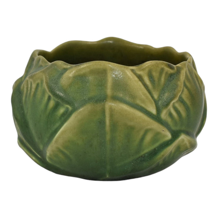 Hampshire Early 1900s Arts And Crafts Pottery Matte Green Artichoke Bowl Vase