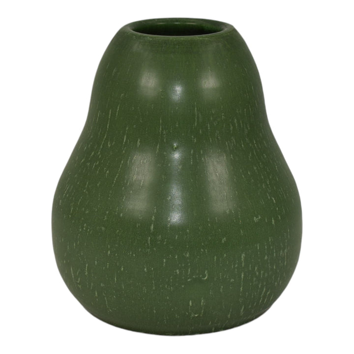 Ephraim Faience 2001 Hand Made Pottery Matte Green Anjou Ceramic Vase 102