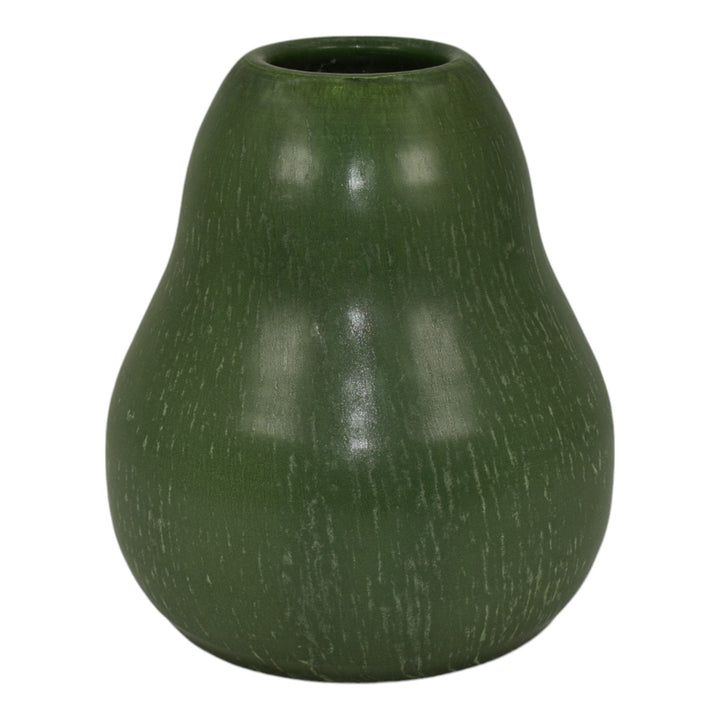 Ephraim Faience 2001 Hand Made Pottery Matte Green Anjou Ceramic Vase 102