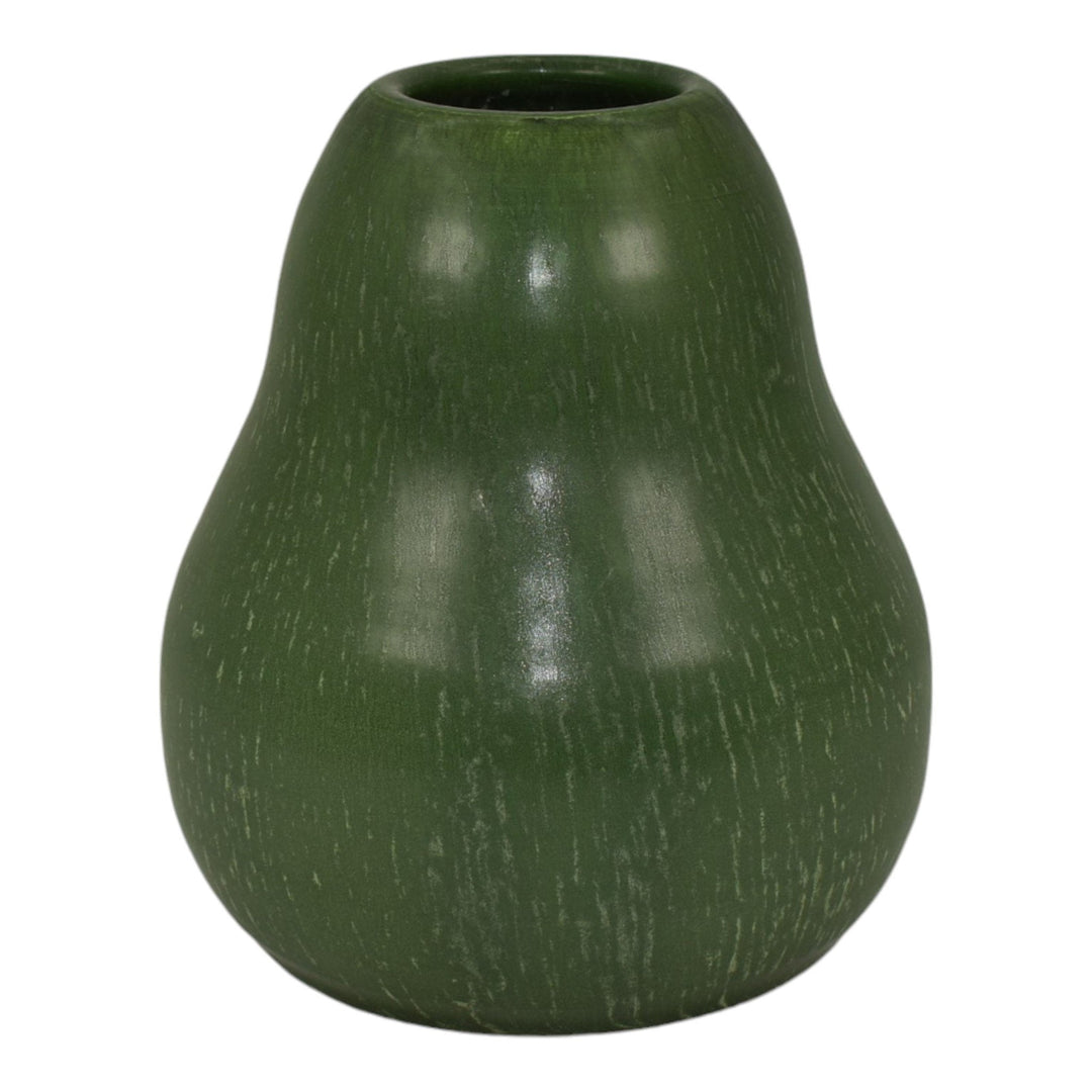 Ephraim Faience 2001 Hand Made Pottery Matte Green Anjou Ceramic Vase 102