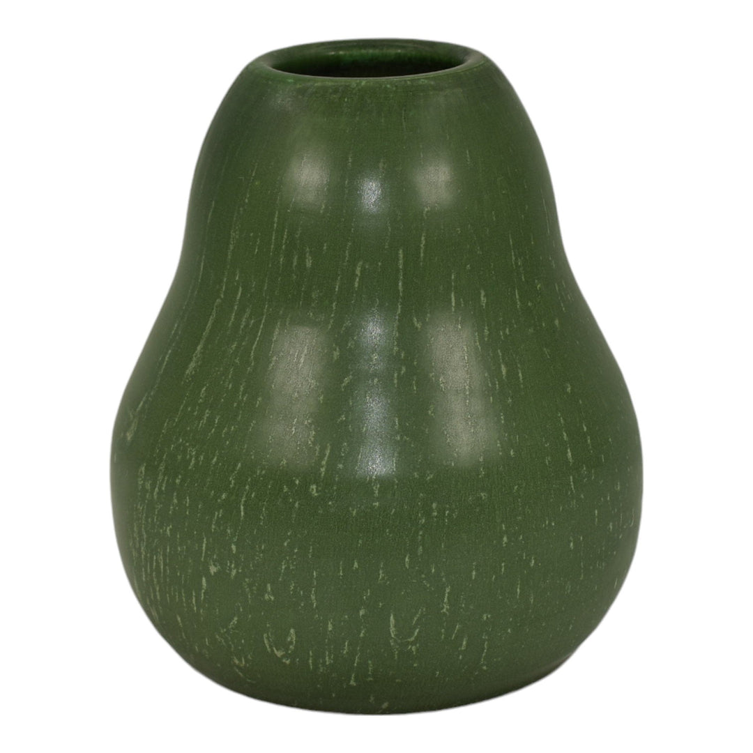 Ephraim Faience 2001 Hand Made Pottery Matte Green Anjou Ceramic Vase 102