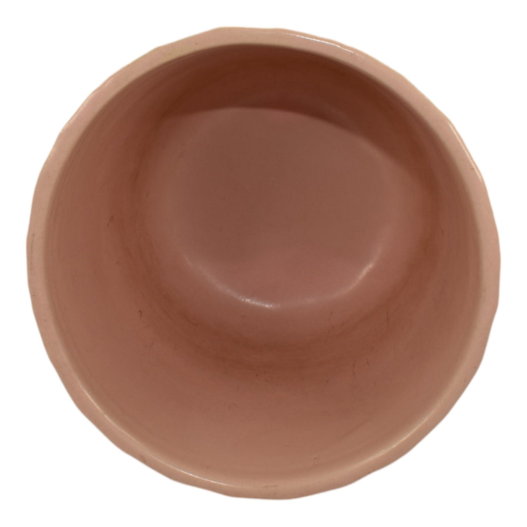McCoy 1945 Mid Century Modern Pottery Floral Pink Ceramic Flower Pot Planter 40 - Just Art Pottery
