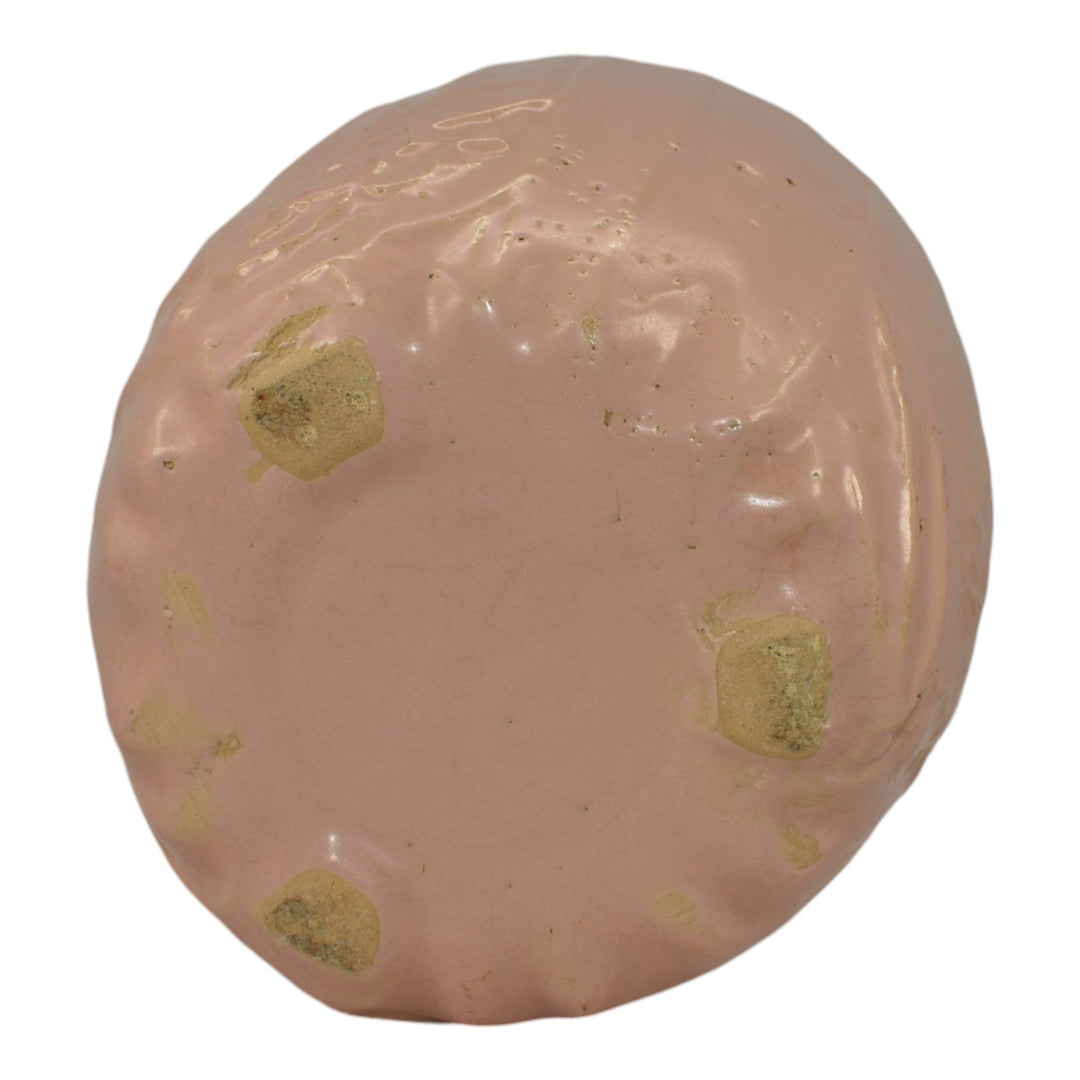 McCoy 1945 Mid Century Modern Pottery Floral Pink Ceramic Flower Pot Planter 40 - Just Art Pottery