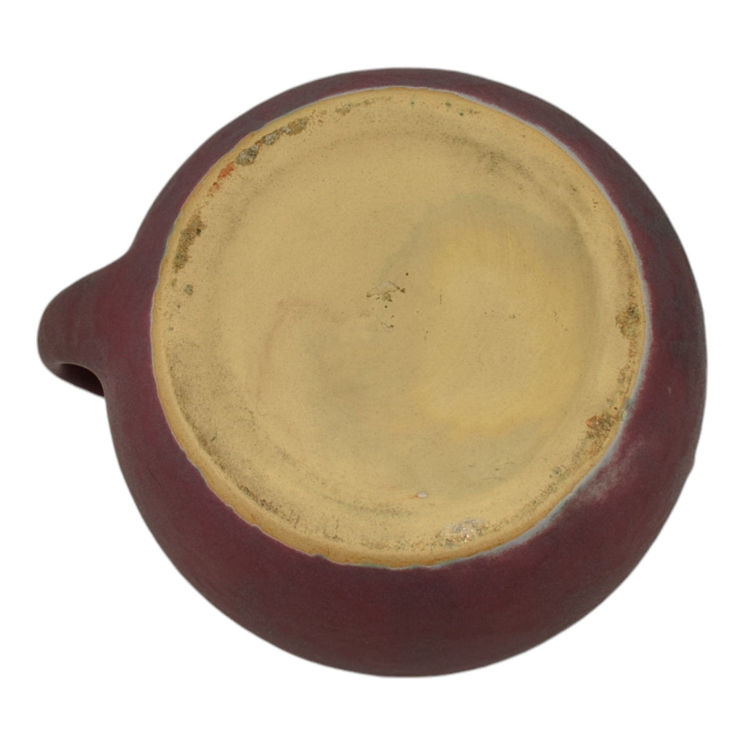 Niloak 1930s Vintage Art Deco Pottery Red Ozark Dawn II Ceramic Ball Pitcher - Just Art Pottery