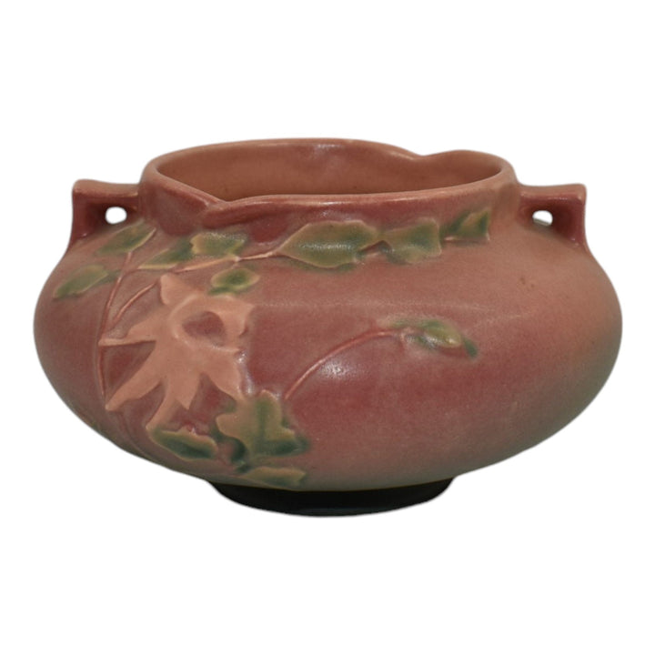 Roseville Columbine Pink 1941 Vintage Pottery Ceramic Jardiniere Planter 655-3