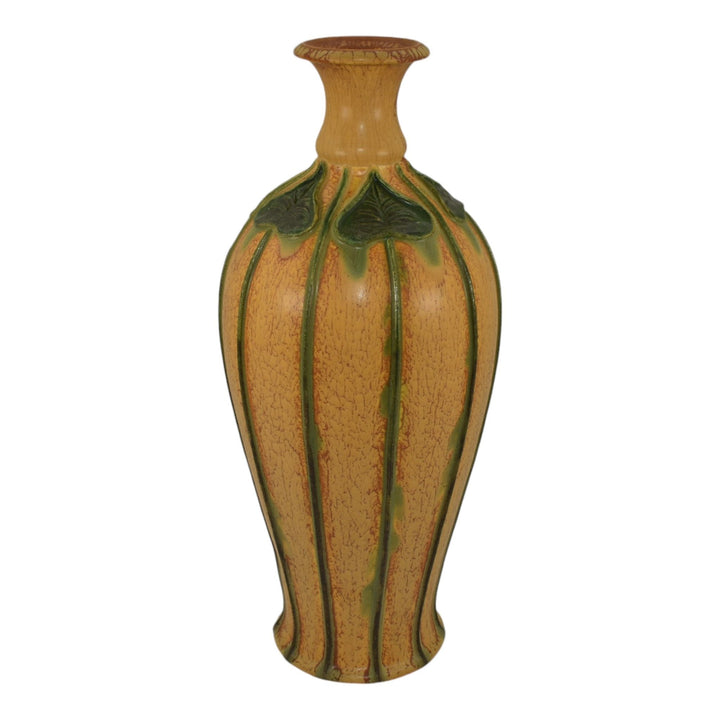 Ephraim Faience 2010 Hand Made Pottery Yellow Experimental Ceramic Vase