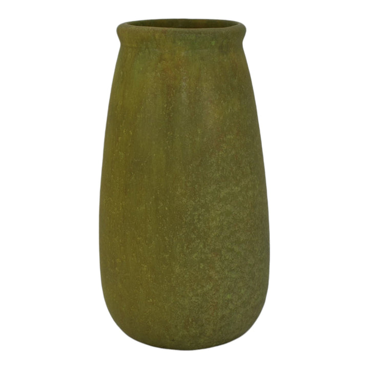 Roseville Early Carnelian Green 1916 Arts And Crafts Pottery Tall Vase 16