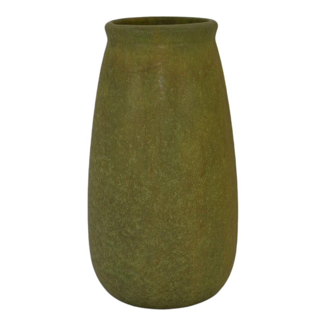 Roseville Early Carnelian Green 1916 Arts And Crafts Pottery Tall Vase 16