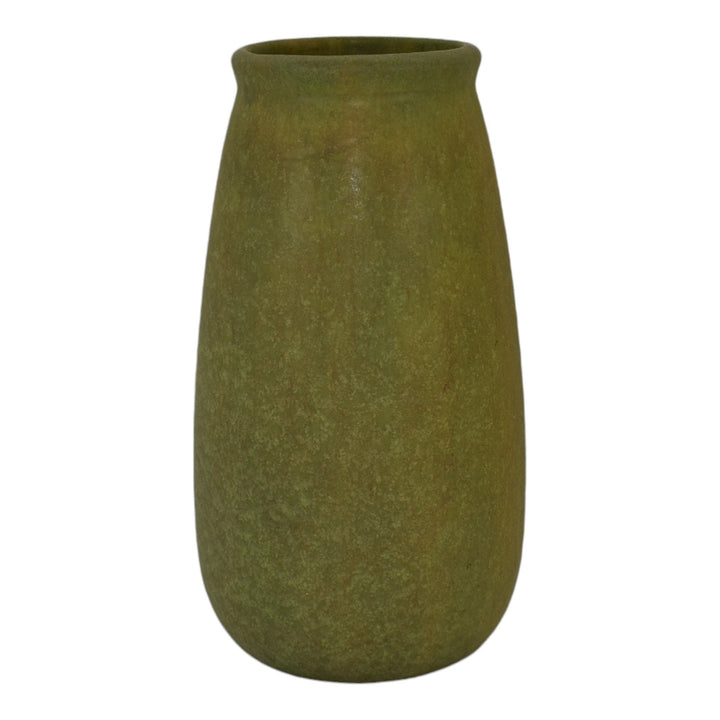 Roseville Early Carnelian Green 1916 Arts And Crafts Pottery Tall Vase 16
