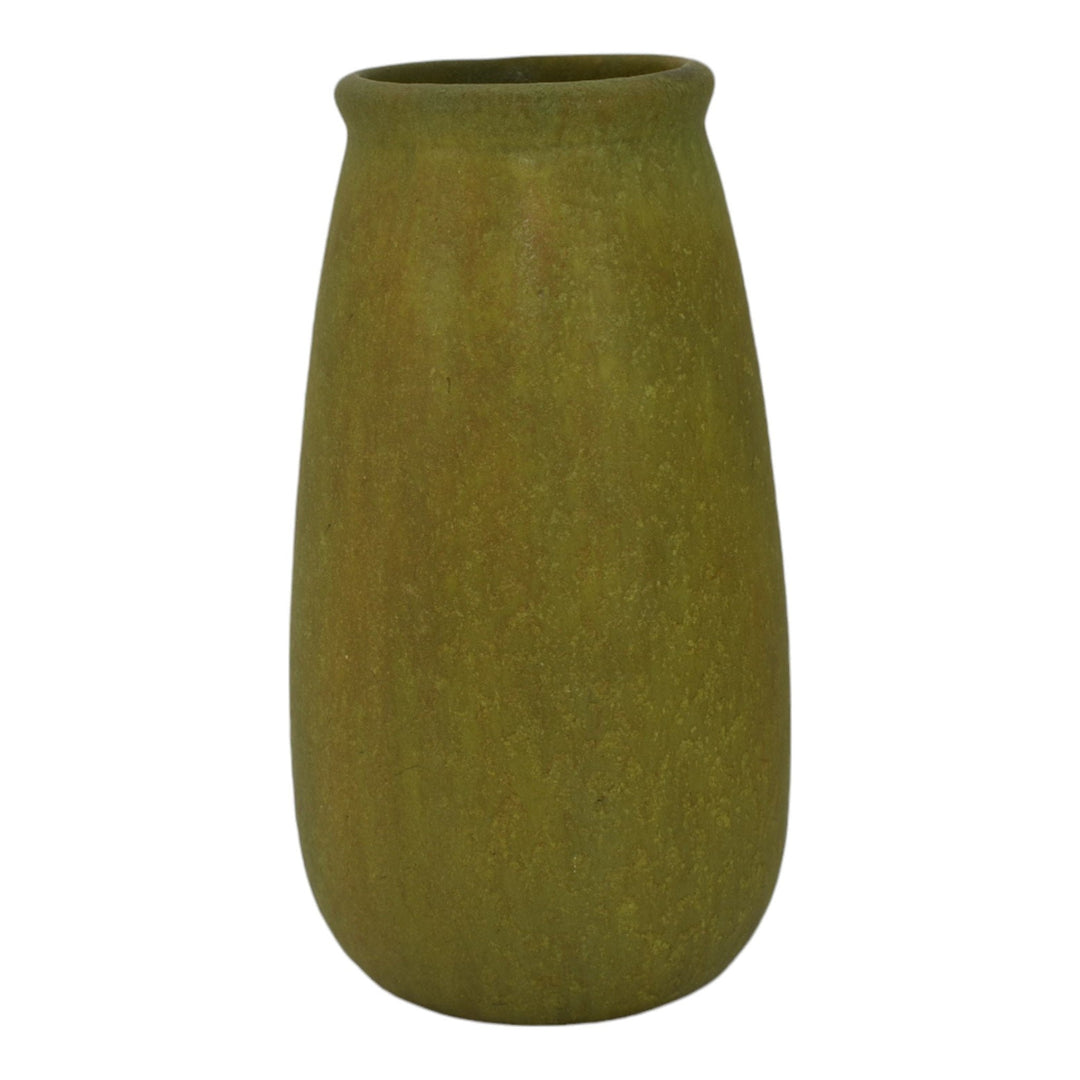 Roseville Early Carnelian Green 1916 Arts And Crafts Pottery Tall Vase 16