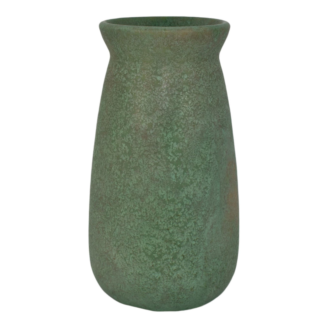 Roseville Early Carnelian Green 1916 Arts And Crafts Pottery Ceramic Vase 18