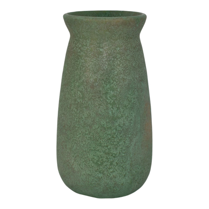 Roseville Early Carnelian Green 1916 Arts And Crafts Pottery Ceramic Vase 18