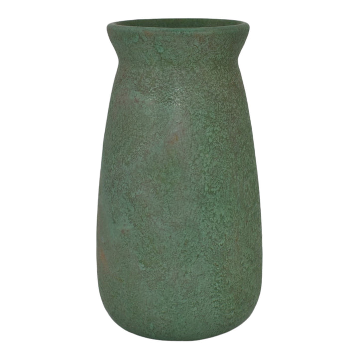Roseville Early Carnelian Green 1916 Arts And Crafts Pottery Ceramic Vase 18
