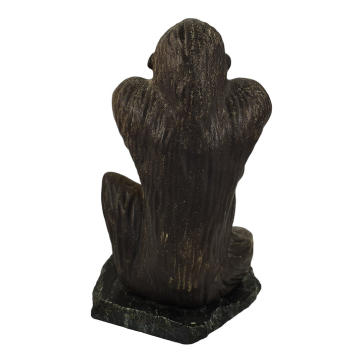 Daga Studio Vintage Art Pottery Ceramic Gorilla Figurine On A Rock 75 - Just Art Pottery