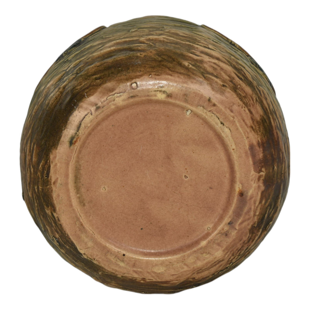Roseville Imperial I 1921 Vintage Art Pottery Green Jardiniere Planter 591-7 - Just Art Pottery