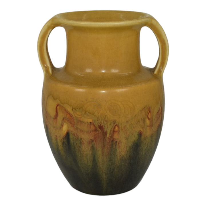 Rookwood 1920 Vintage Arts And Crafts Pottery Yellow Drip Glaze Vase 2426 Todd