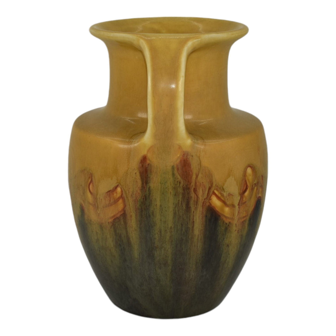 Rookwood 1920 Vintage Arts And Crafts Pottery Yellow Drip Glaze Vase 2426 Todd