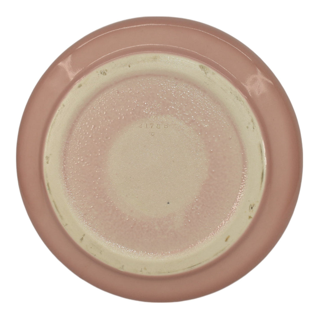 Rookwood 1926 Vintage Art Deco Pottery Pink Ceramic Low Bowl 2178B - Just Art Pottery