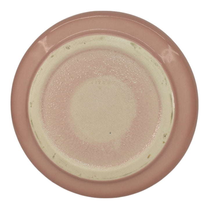 Rookwood 1926 Vintage Art Deco Pottery Pink Ceramic Low Bowl 2178B - Just Art Pottery