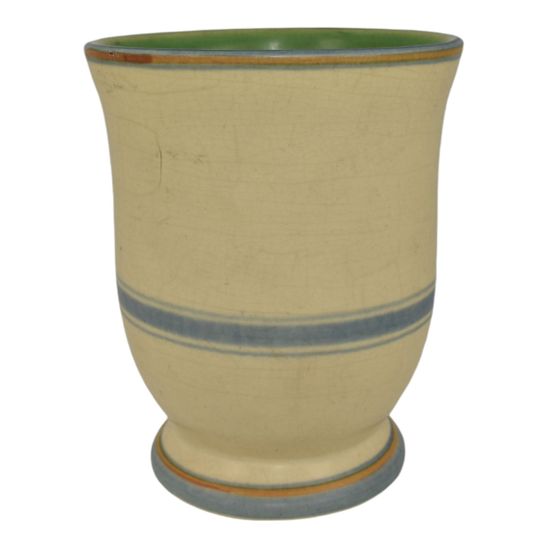 Weller Bonito 1927-33 Art Pottery Hand Painted Pansy Ceramic Vase Pillsbury - Just Art Pottery