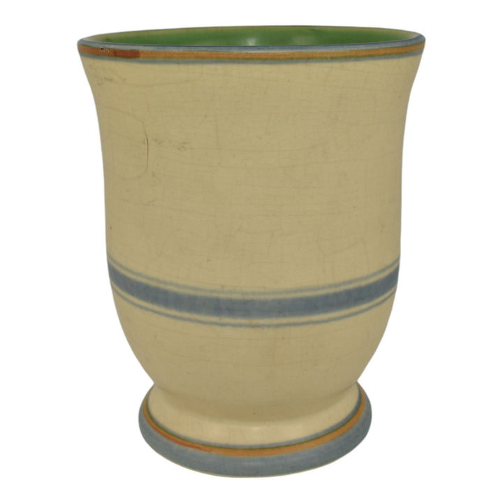 Weller Bonito 1927-33 Art Pottery Hand Painted Pansy Ceramic Vase Pillsbury - Just Art Pottery