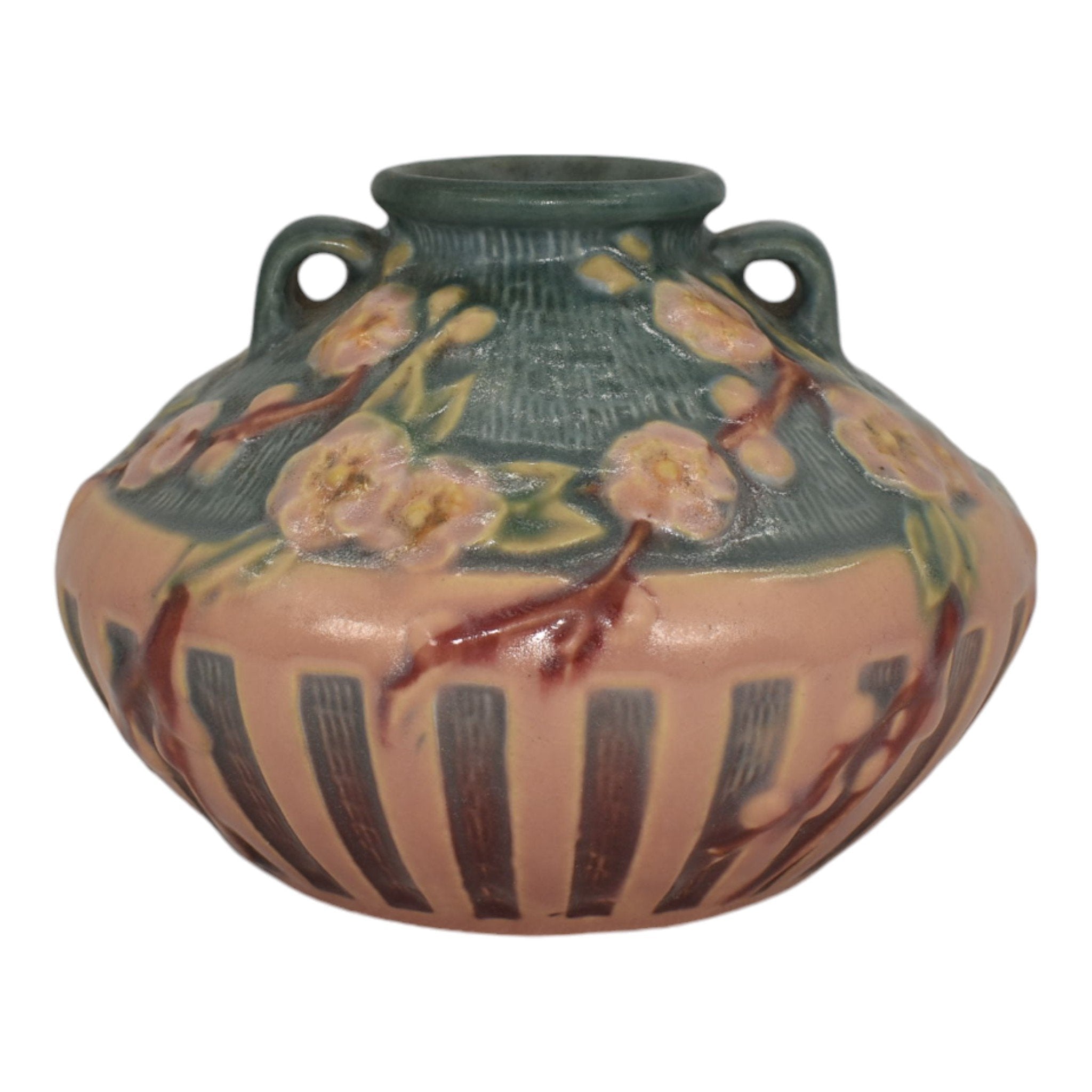 Roseville Cherry Blossom Pink 1933 Vintage Art Deco Pottery