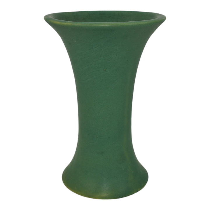 Roseville Matte Green 1907 Vintage Arts And Crafts Flaring Rim Ceramic Vase 5-6