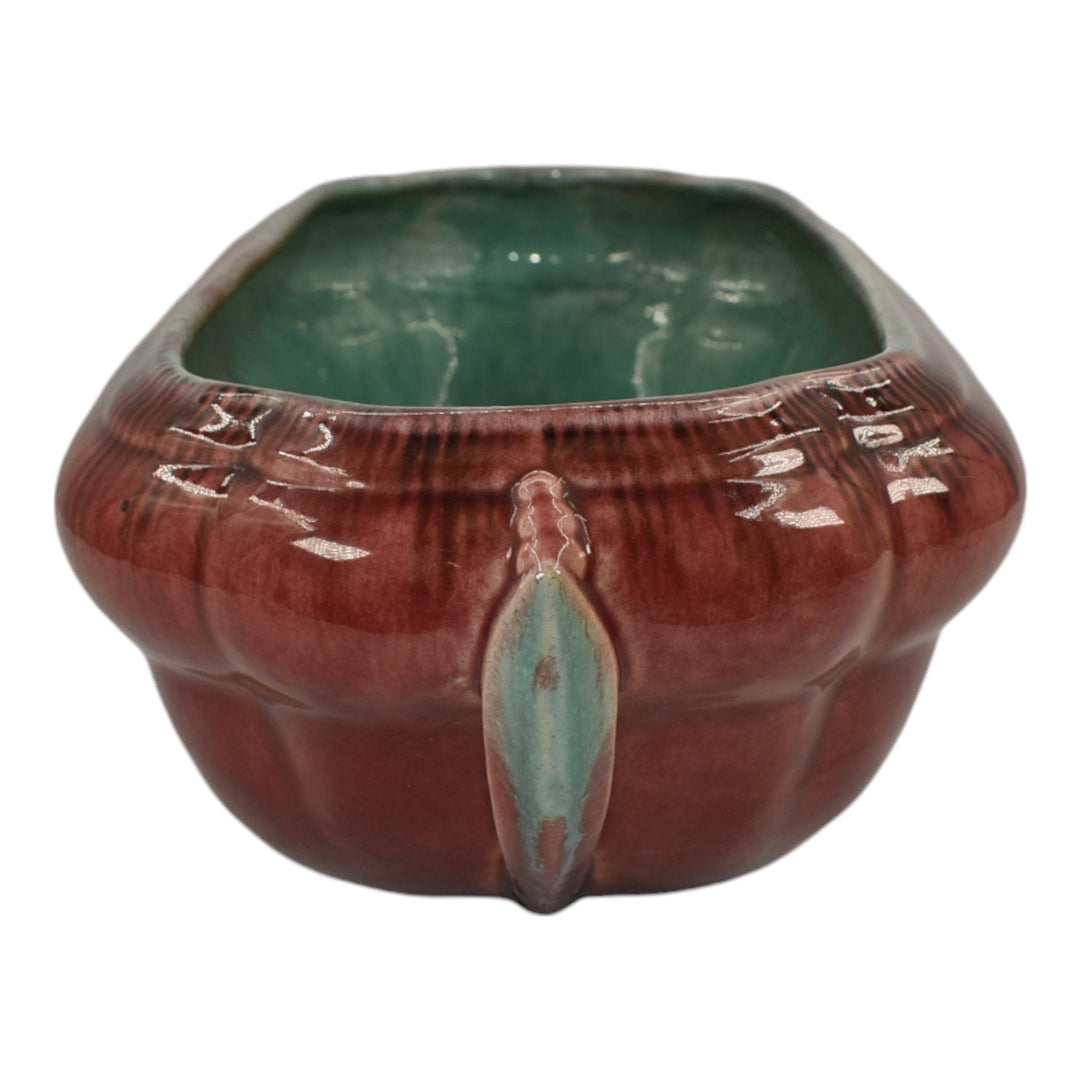 Roseville Orian Red 1935 Vintage Art Deco Pottery Ceramic Console Bowl 273-12