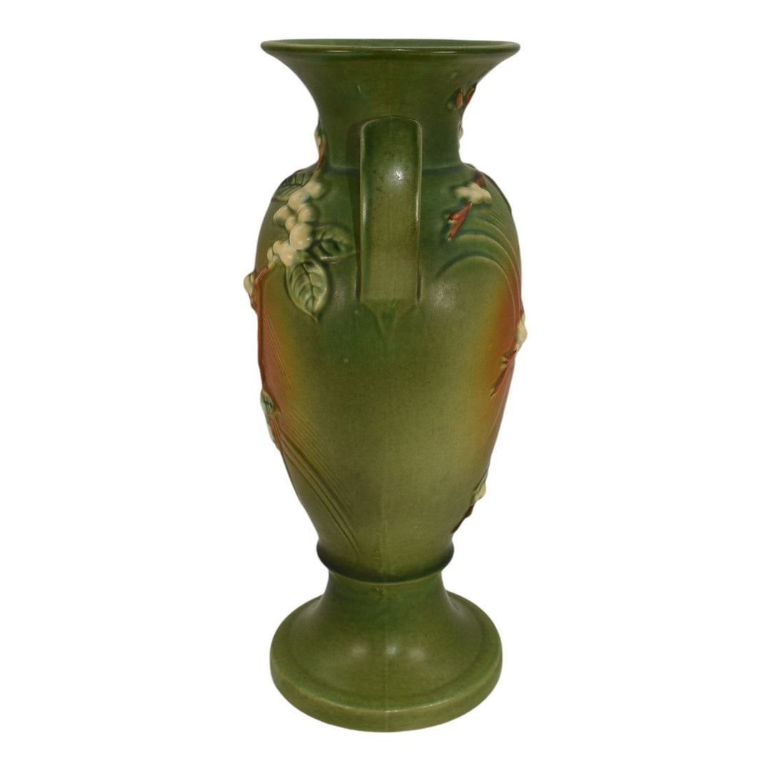 Roseville Snowberry Green 1947 Mid Century Modern Pottery Ceramic Vase 1V-15