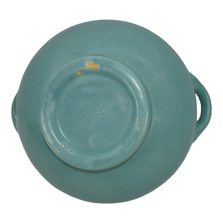 Roseville Solid Colors Rosecraft Turquoise Pottery Jardiniere Planter 550-4