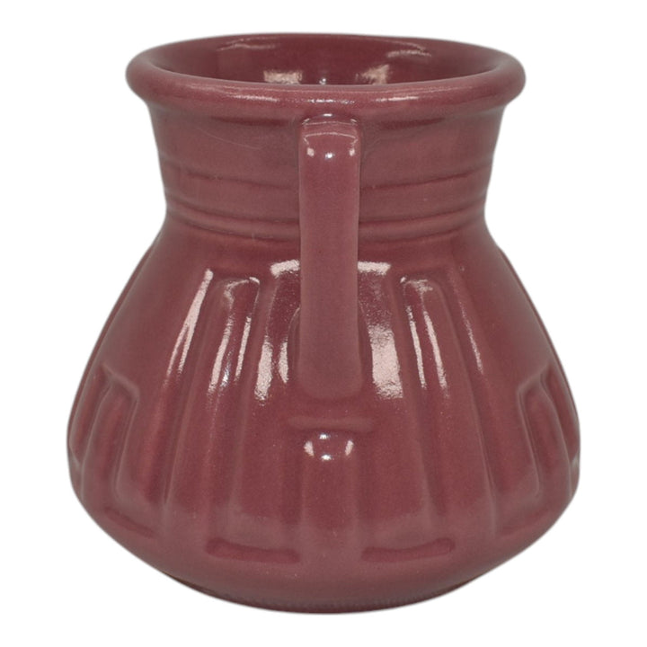 Roseville Solid Colors Rose Pink 1917 Art Deco Pottery Ceramic Flower Vase 607-4