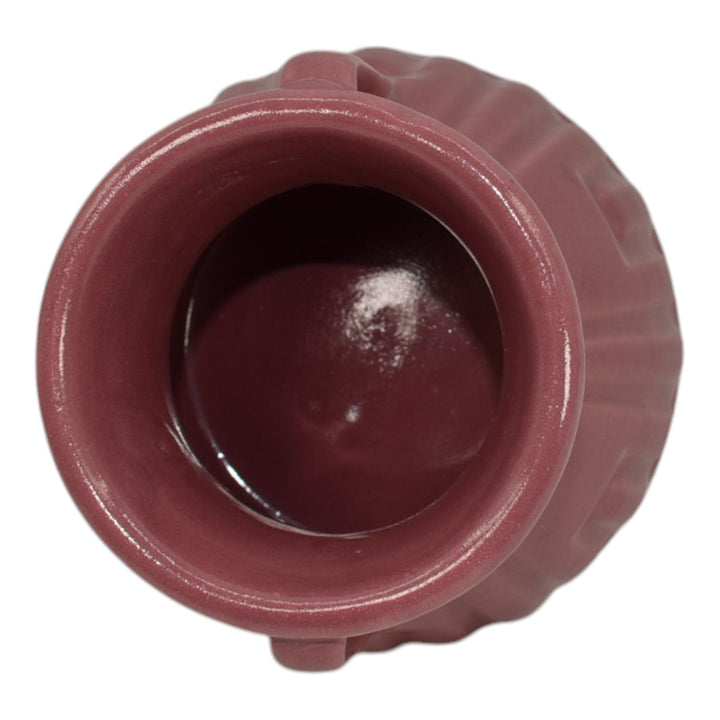 Roseville Solid Colors Rose Pink 1917 Art Deco Pottery Ceramic Flower Vase 607-4