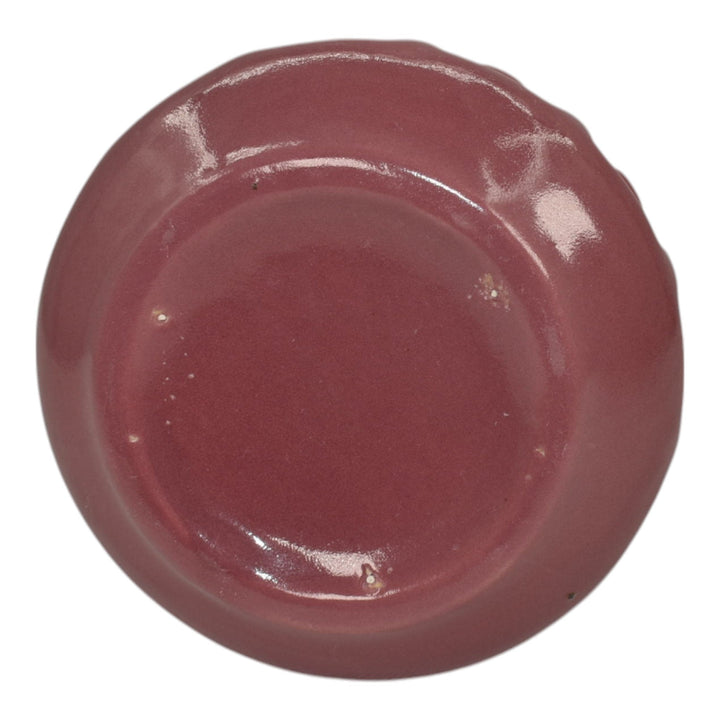 Roseville Solid Colors Rose Pink 1917 Art Deco Pottery Ceramic Flower Vase 607-4