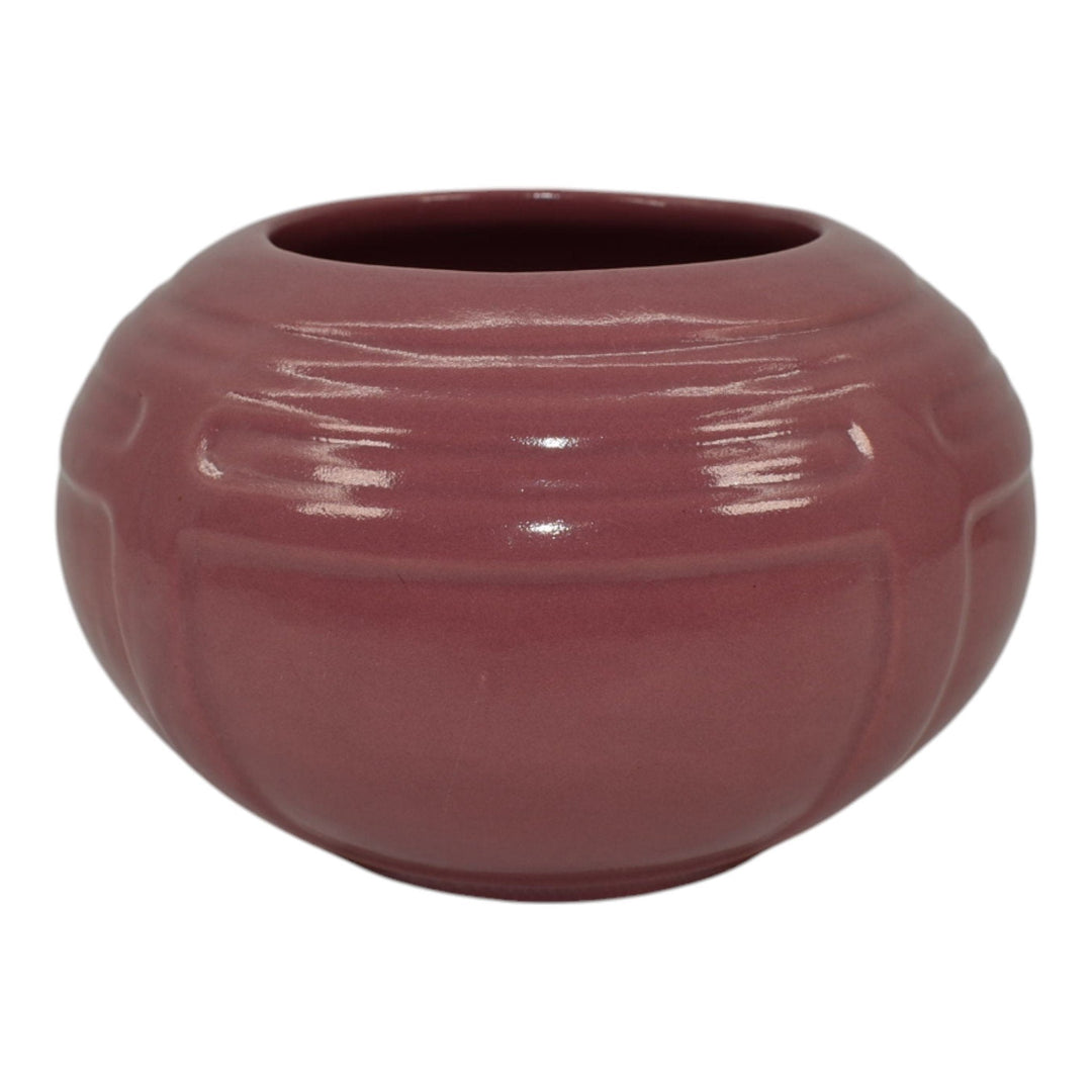 Roseville Solid Colors Rose Pink 1917 Vintage Art Pottery Ceramic Vase 236-3