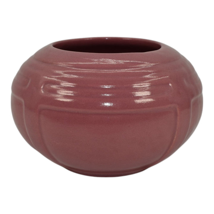 Roseville Solid Colors Rose Pink 1917 Vintage Art Pottery Ceramic Vase 236-3