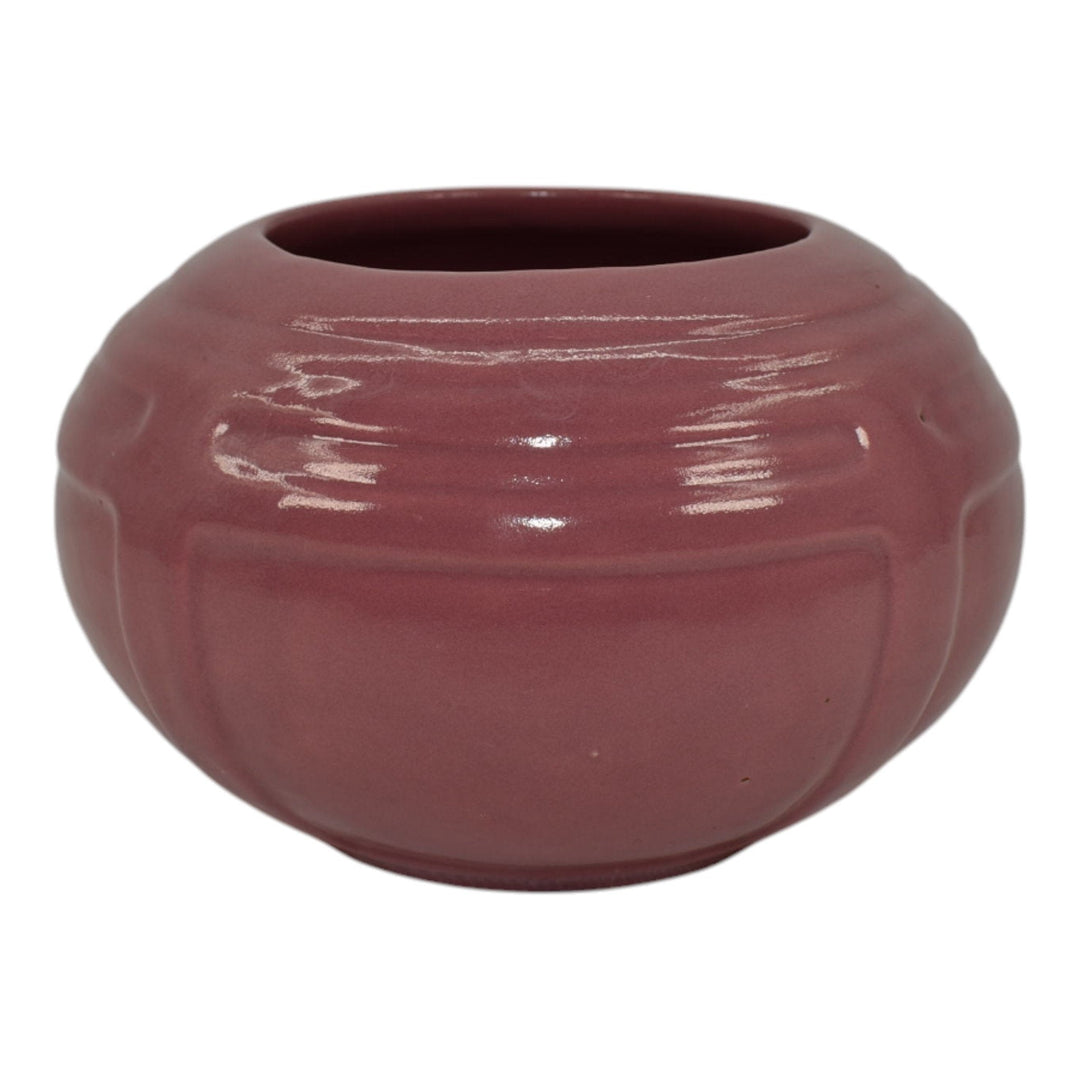 Roseville Solid Colors Rose Pink 1917 Vintage Art Pottery Ceramic Vase 236-3