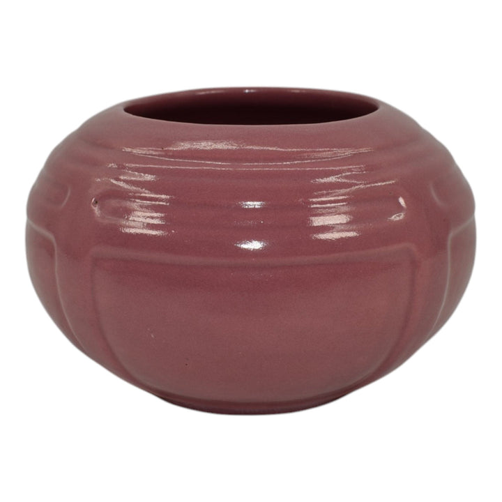 Roseville Solid Colors Rose Pink 1917 Vintage Art Pottery Ceramic Vase 236-3
