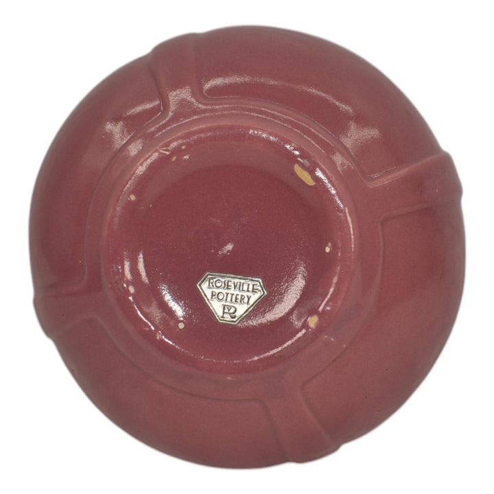 Roseville Solid Colors Rose Pink 1917 Vintage Art Pottery Ceramic Vase 236-3