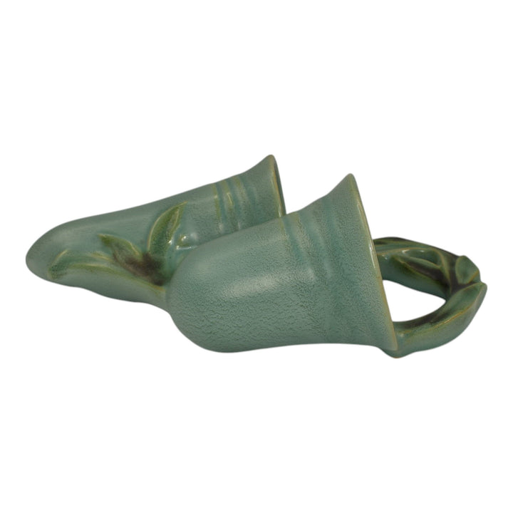 Roseville Velmoss II Green 1935 Vintage Art Pottery Ceramic Wall Pocket 1274-8